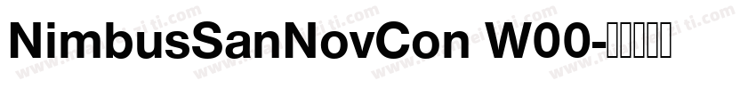 NimbusSanNovCon W00字体转换